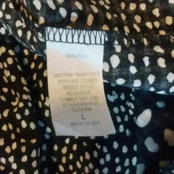 Animal Print Two Tone Blown Away Dress Size L - Picture 6 of 8